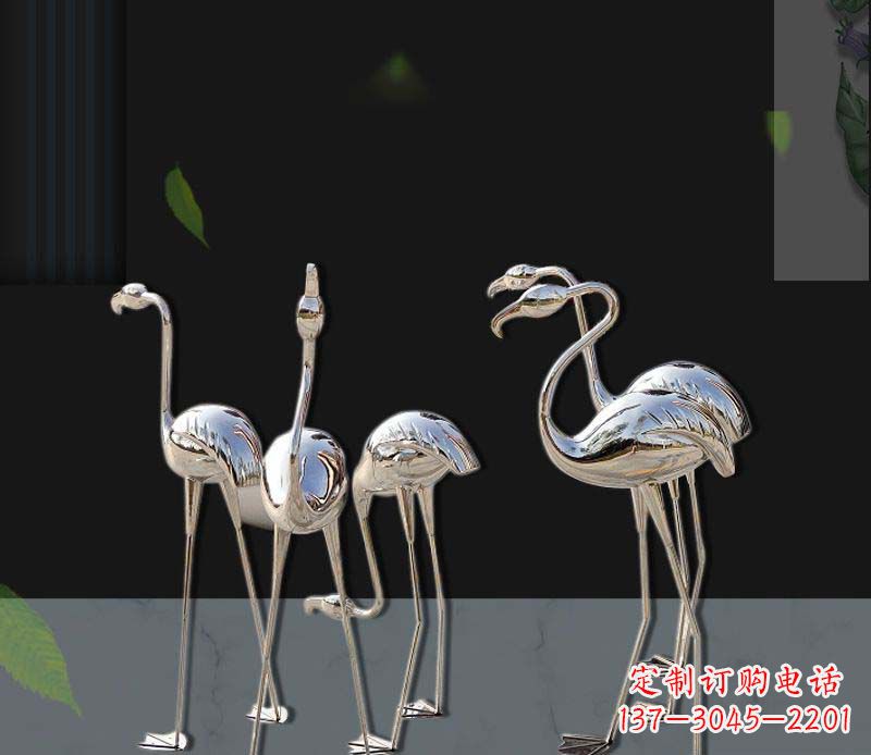 宁夏非凡之美不锈钢火烈鸟雕塑