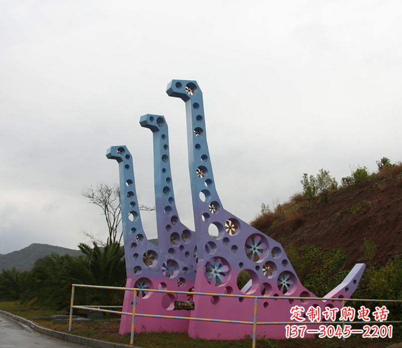宁夏不锈钢恐龙雕塑精致的古代艺术