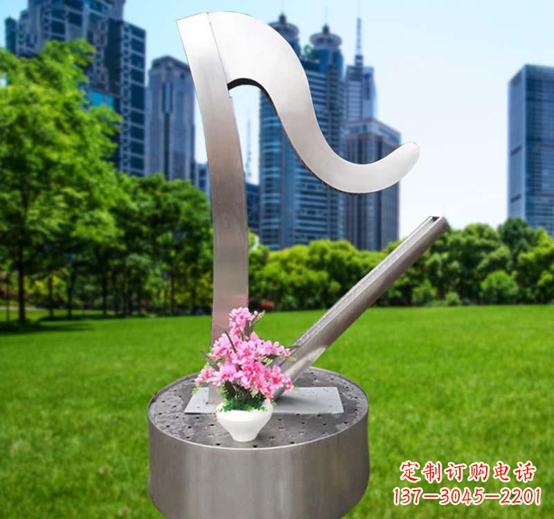 宁夏不锈钢竖琴雕塑艺术的精髓
