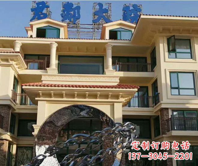 宁夏不锈钢鲤鱼跃龙门雕塑