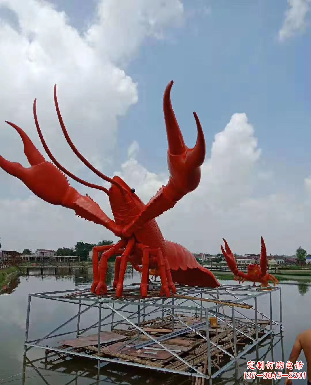 宁夏不锈钢龙虾动物雕塑艺术之美