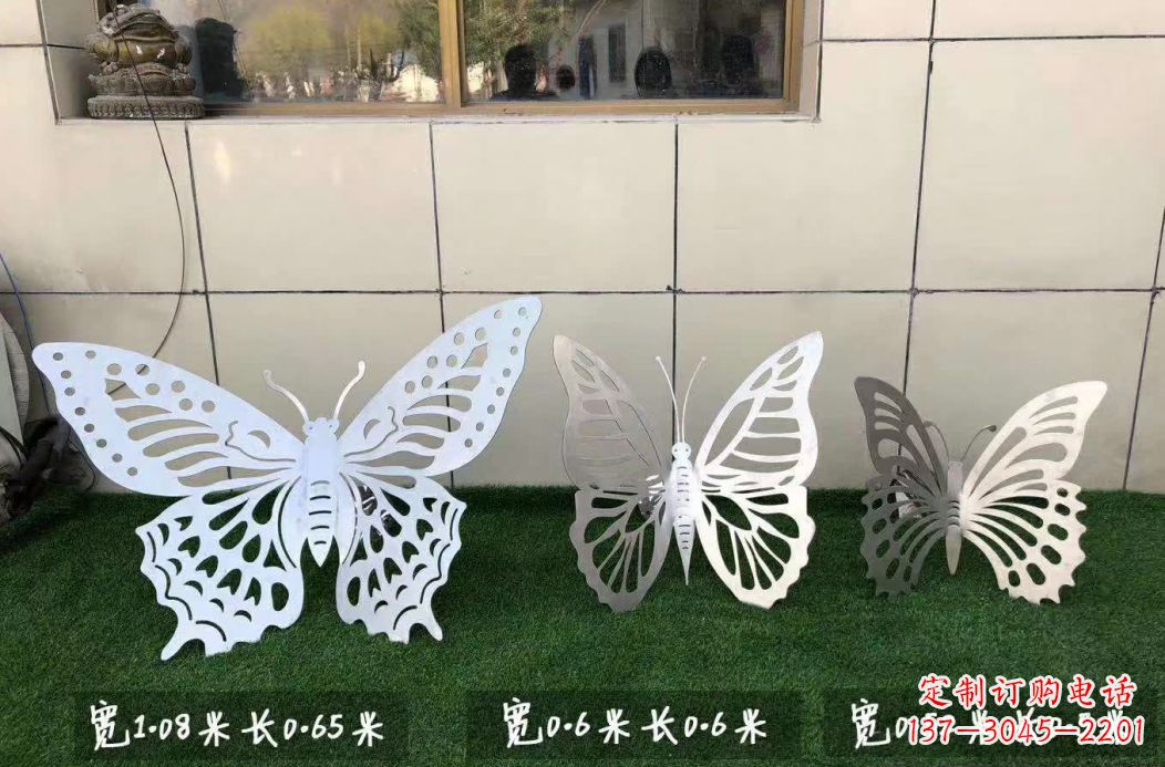 宁夏不锈钢镂空蝴蝶公园雕塑——精美绝伦