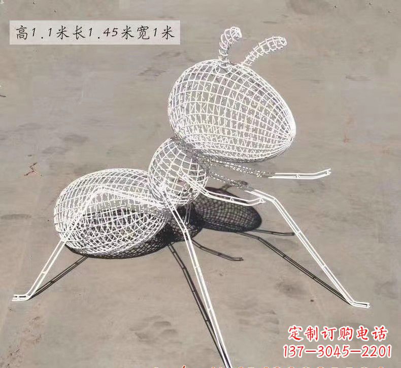 宁夏不锈钢镂空蚂蚁雕塑
