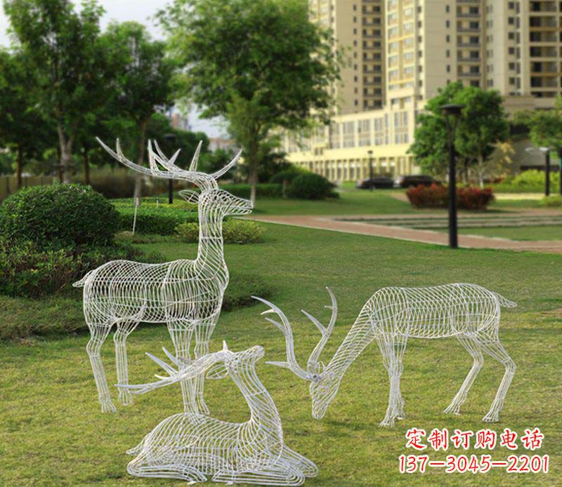 宁夏精美梅花鹿雕塑,传承祖先文化瑰宝