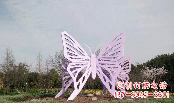 宁夏不锈钢蝴蝶雕塑美丽的艺术装点