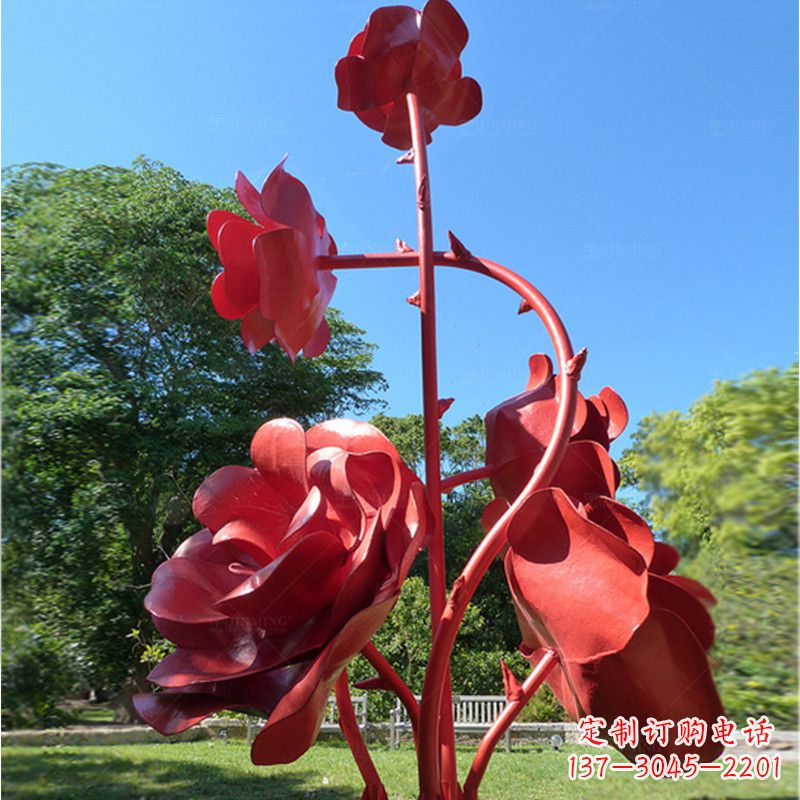 宁夏玫瑰雕塑艺术的精美表达