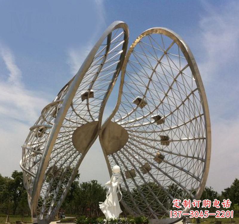 宁夏不锈钢美陈贝壳雕塑精美的艺术品