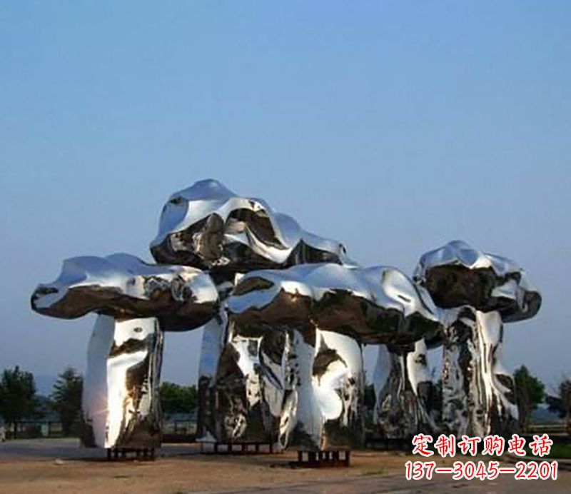 宁夏不锈钢蘑菇雕塑——一次惊艳的艺术之旅