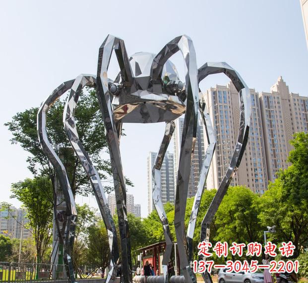 宁夏精致的不锈钢螃蟹雕塑