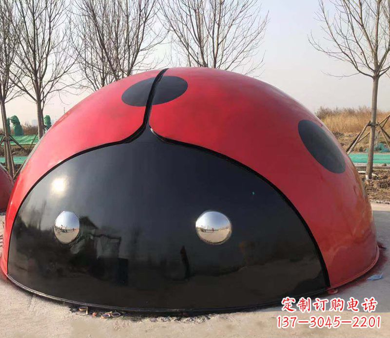 宁夏不锈钢瓢虫雕塑精致的艺术之美
