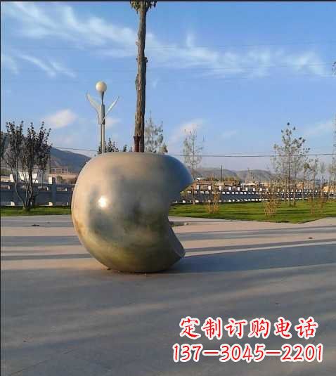 宁夏不锈钢苹果雕塑艺术与现实的完美结合