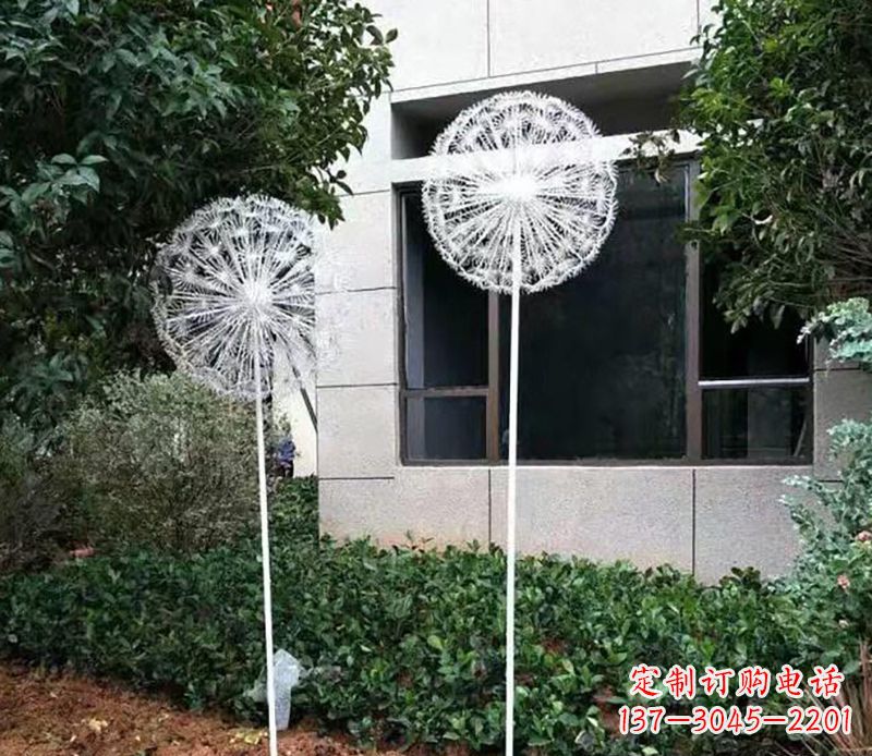 宁夏不锈钢蒲公英雕塑绚丽多彩