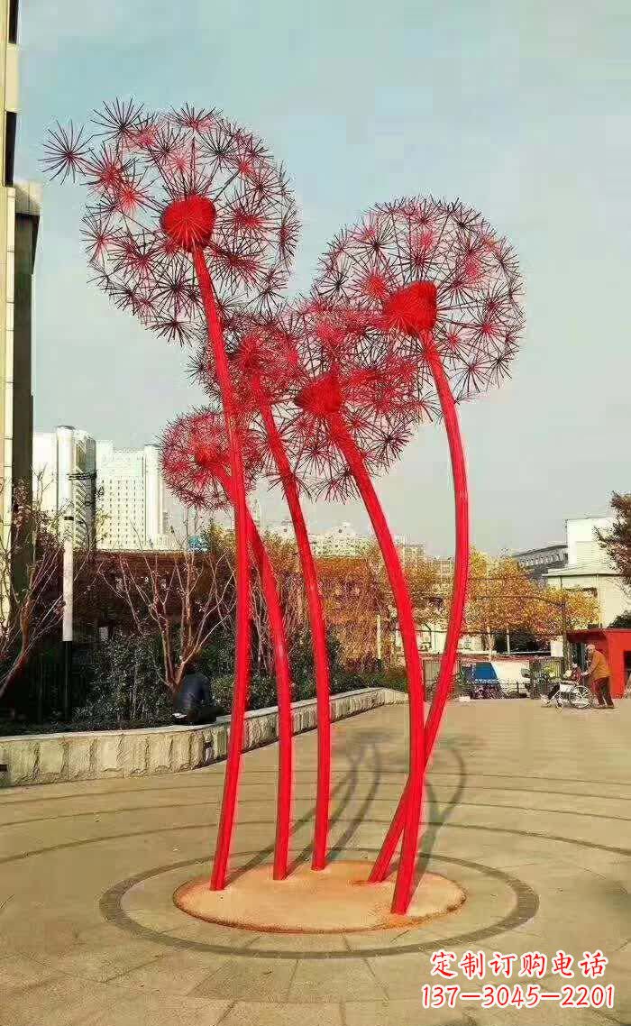宁夏不锈钢蒲公英美丽的雕塑之作