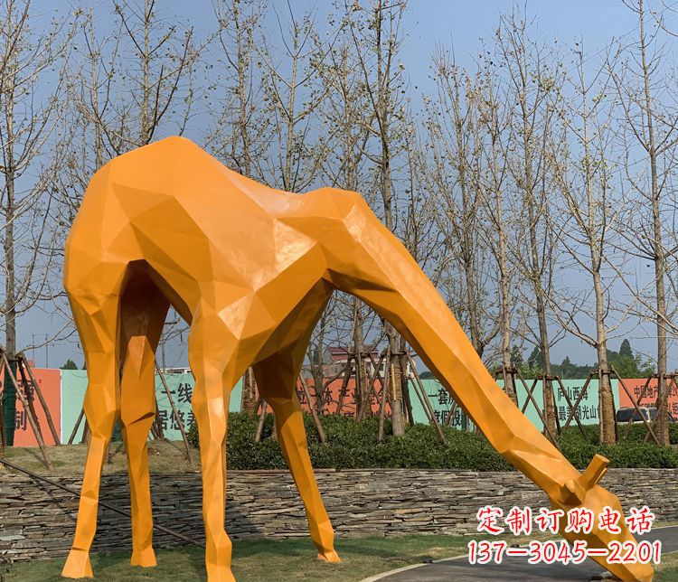 宁夏不锈钢雕刻的精美动物雕塑