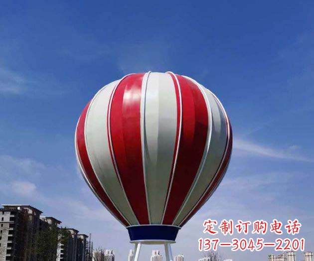 宁夏不锈钢热气球雕塑给景观增添精彩