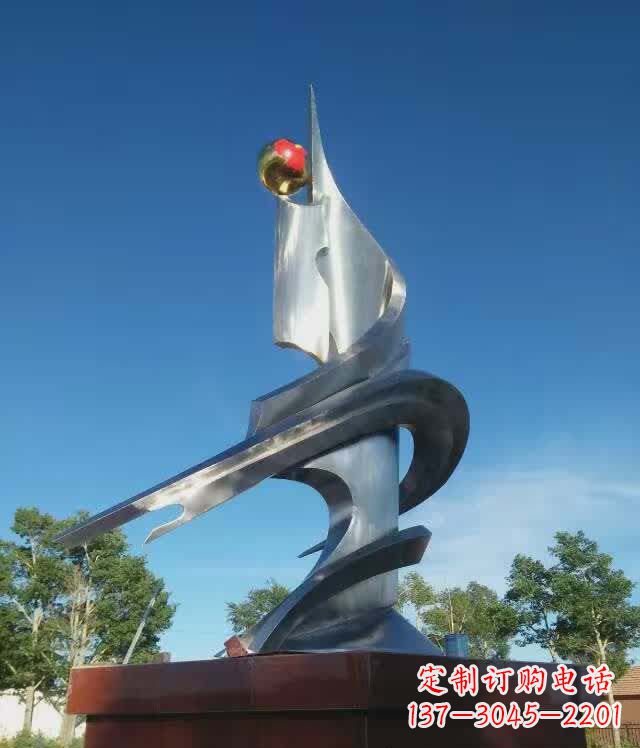 宁夏利用不锈钢创作书籍雕塑