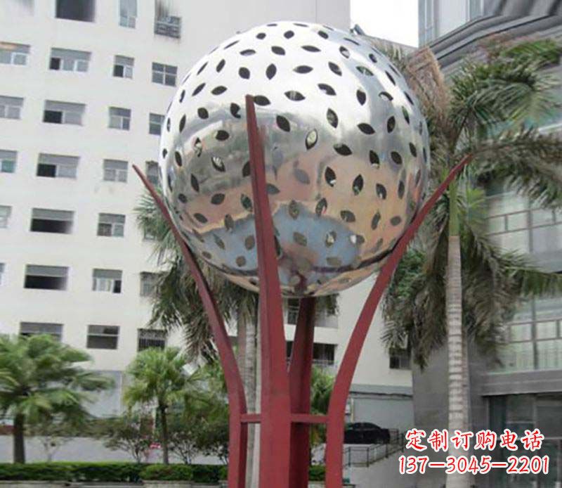 宁夏镂空树叶雕塑——给校园景观增添灵动之美