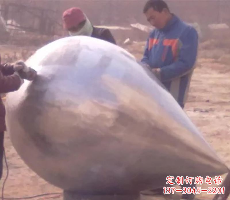 宁夏不锈钢水滴雕塑精致美丽的艺术品