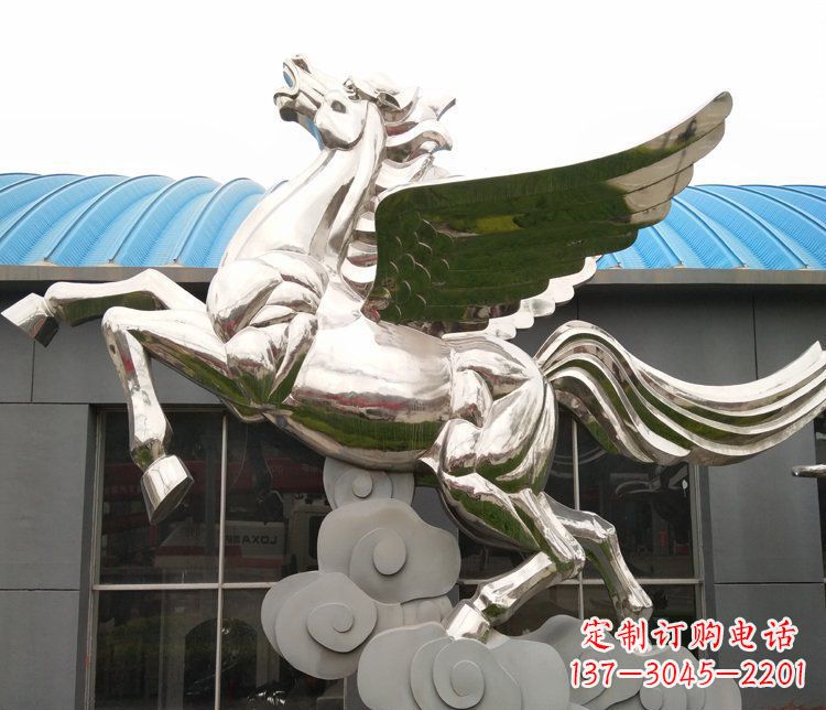 宁夏不锈钢踏云飞马——给城市带来动感与灵气