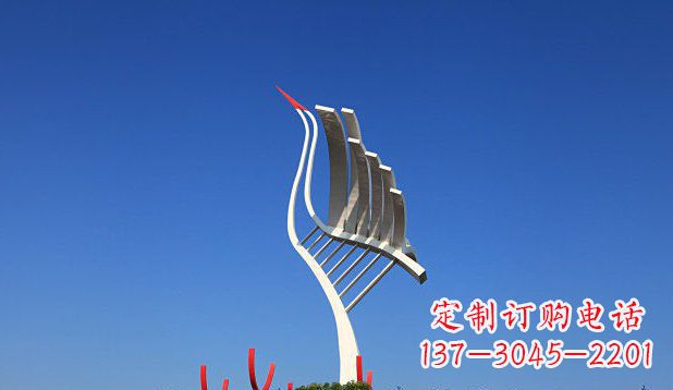宁夏不锈钢天鹅丹顶鹤仙鹤雕塑