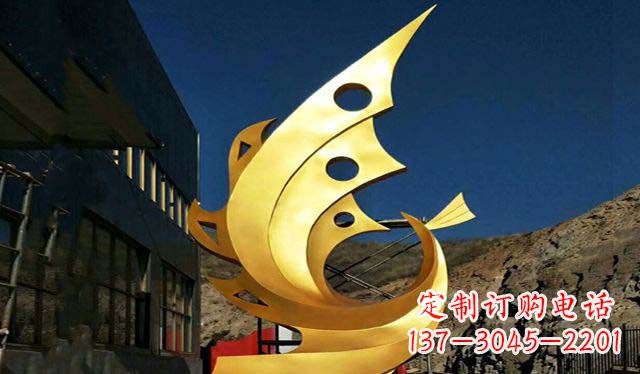 宁夏不锈钢铁艺凤凰雕塑精美绝伦