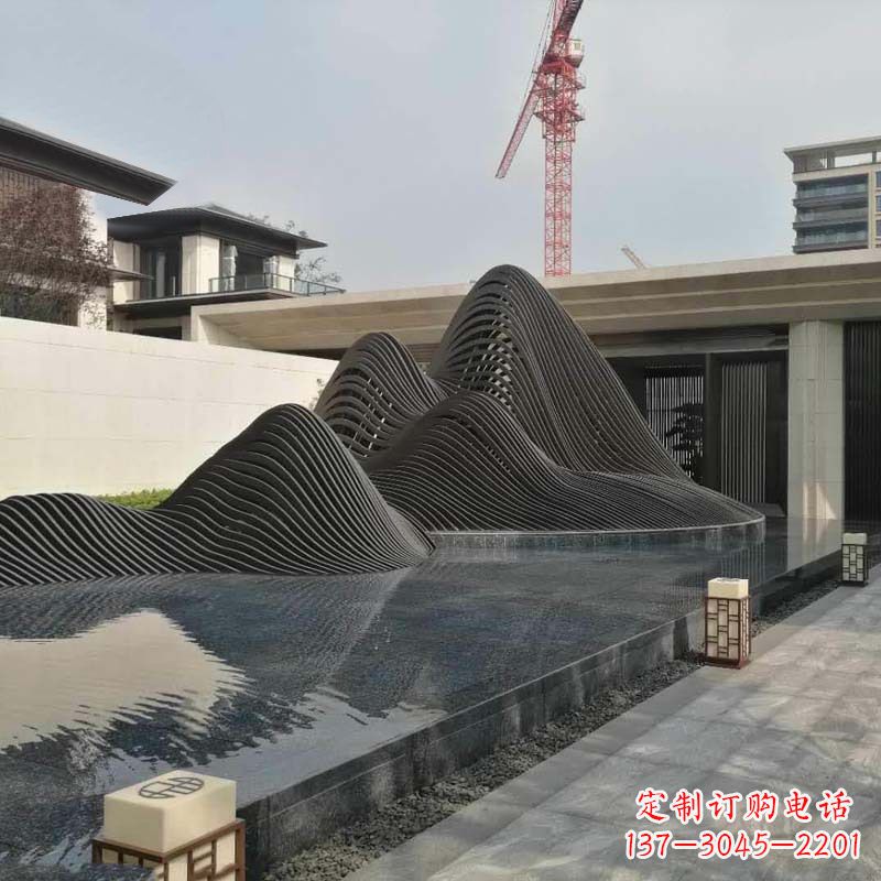 宁夏不锈钢铁艺假山艺术性的美化