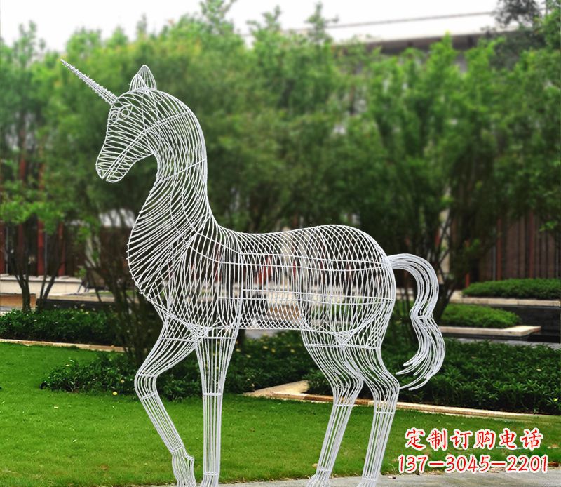宁夏不锈钢马雕精美艺术品