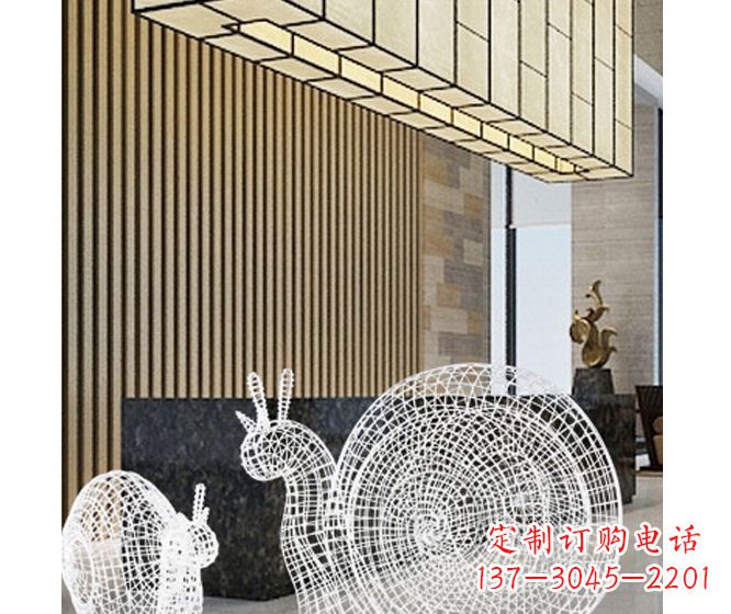 宁夏不锈钢蜗牛雕塑精致多姿
