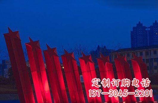 宁夏不锈钢五角星雕塑铸就永恒之美