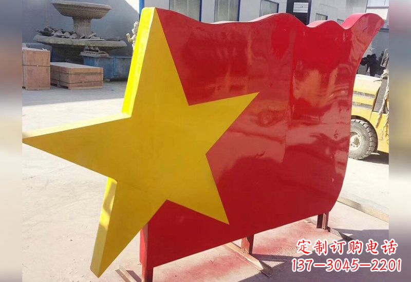 宁夏不锈钢五角星旗帜雕塑不只是国旗