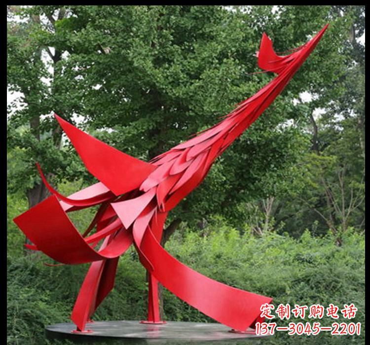 宁夏不锈钢凤凰雕塑——美丽而神秘的象征