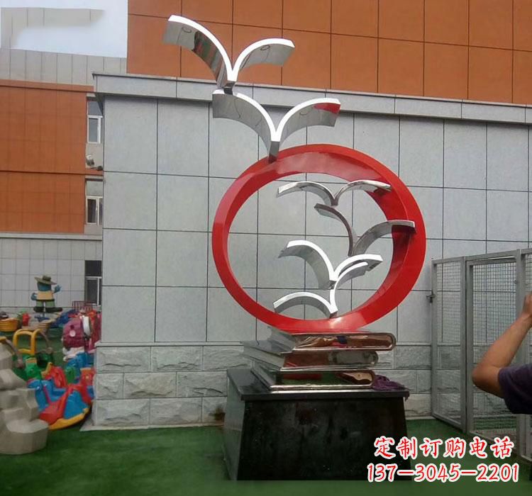 宁夏不锈钢书籍雕塑校园的精美装饰