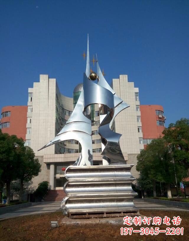 宁夏不锈钢书籍雕塑艺术与文化的结合