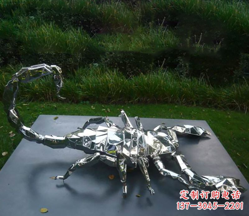 宁夏不锈钢蝎子雕塑精致且充满魅力