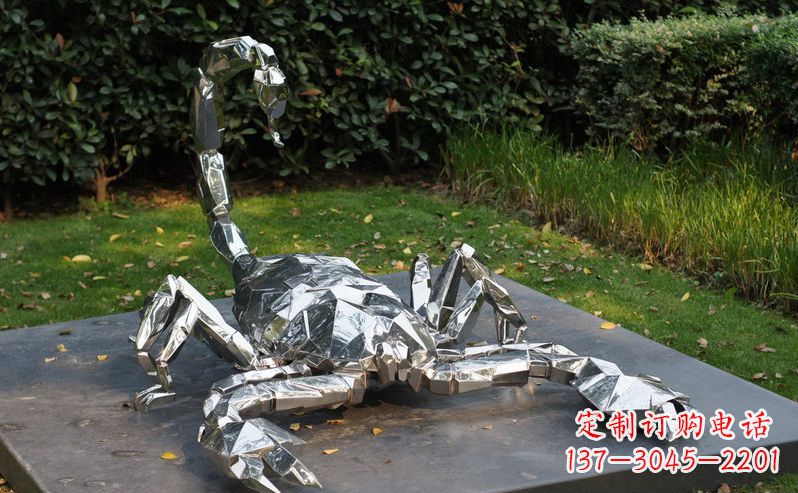 宁夏不锈钢蝎子雕塑