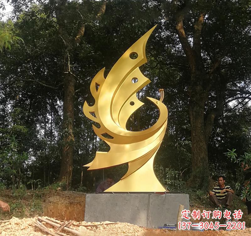 宁夏不锈钢凤凰雕塑——彰显传统文化之美