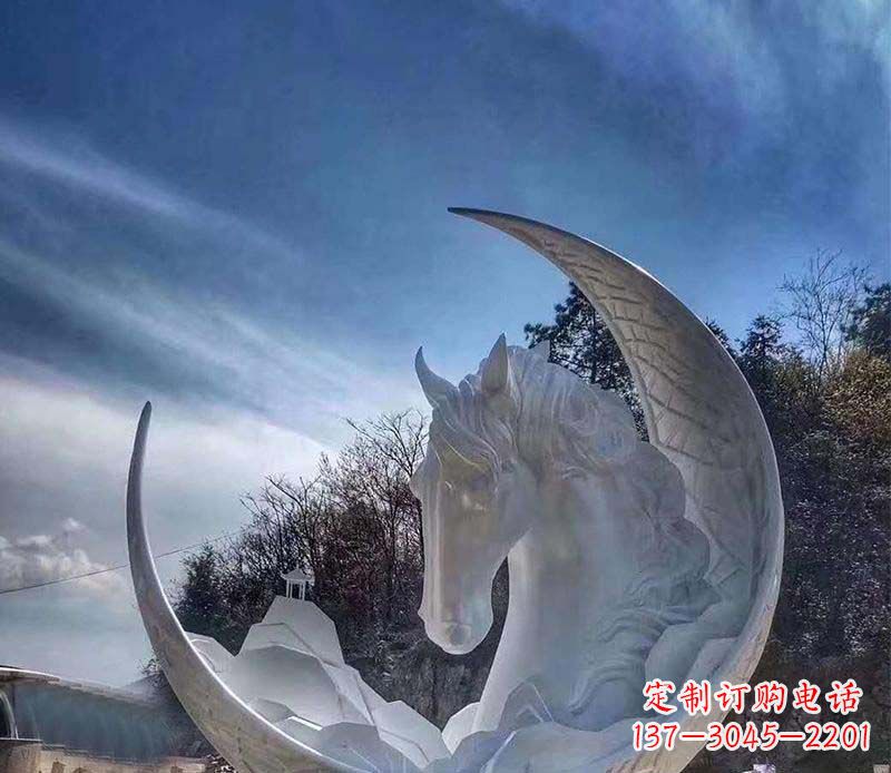 宁夏不锈钢月亮雕塑一种独特的艺术品