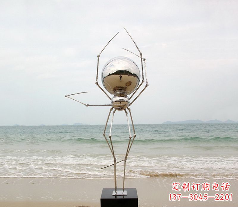 宁夏不锈钢的蜘蛛侠雕塑