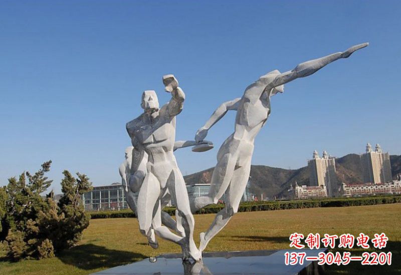宁夏不锈钢运动员雕塑一种艺术的象征