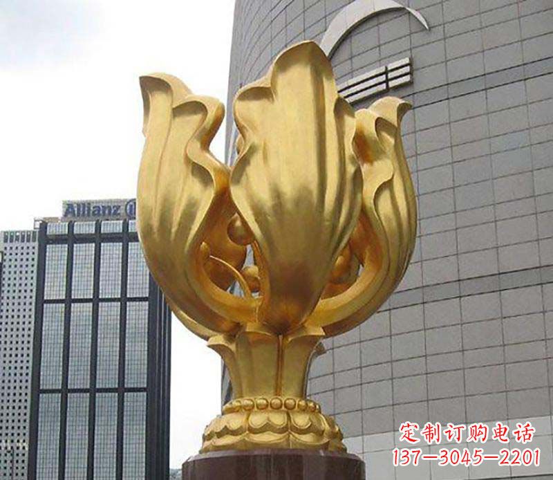 宁夏紫荆花雕塑——精美艺术品