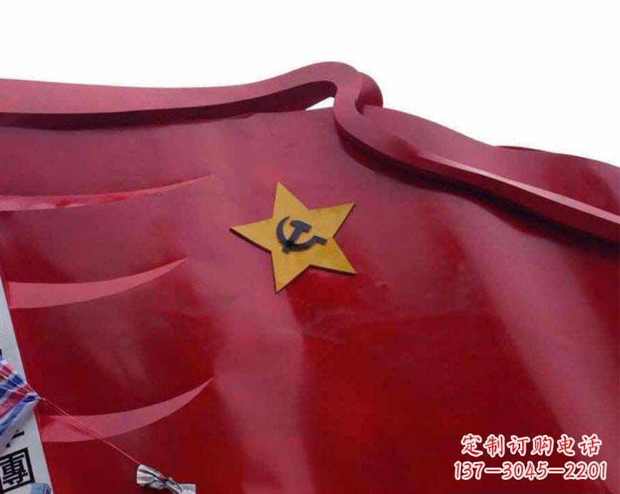 宁夏不锈钢党徽雕塑——传承红色基因