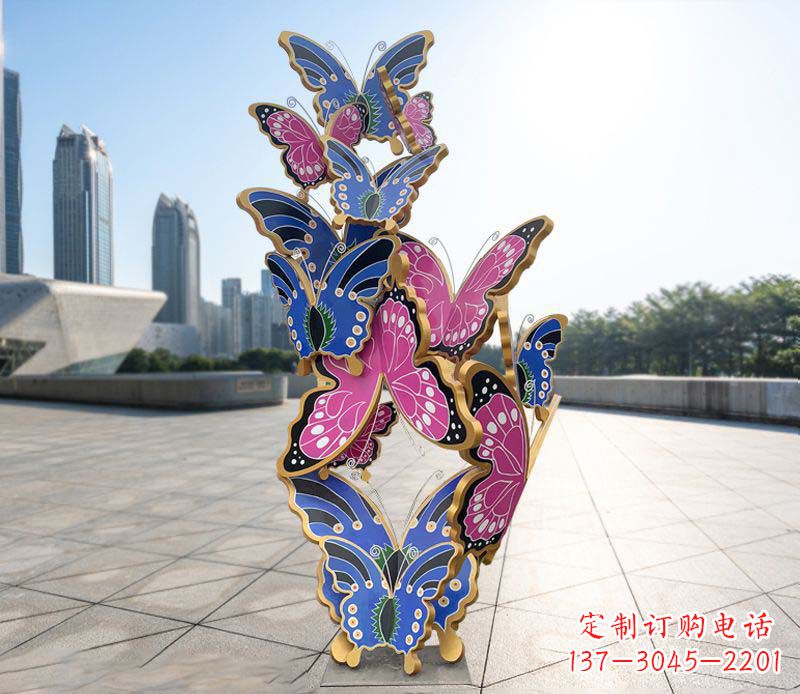 宁夏不锈钢蝴蝶雕塑美丽的艺术诠释