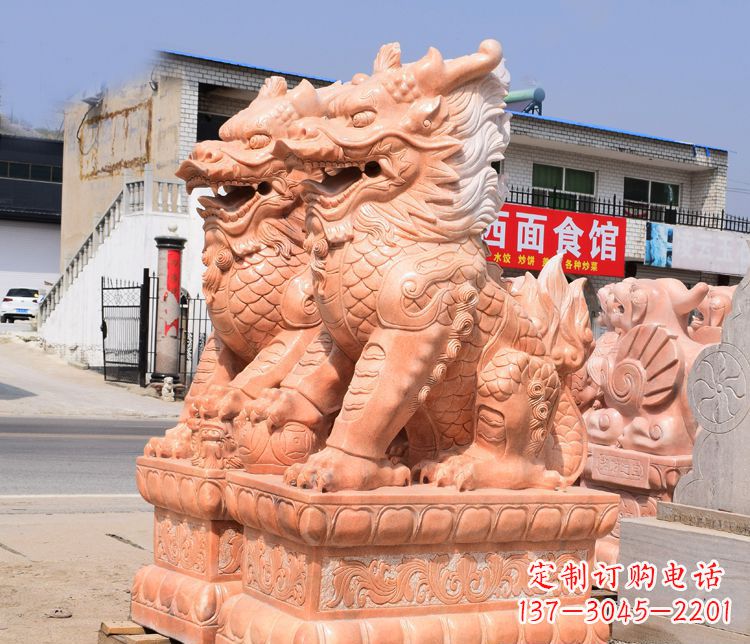 宁夏传说中的麒麟雕塑