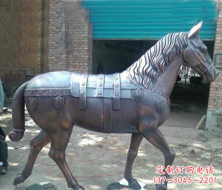 宁夏马铜雕塑传递草原动物的非凡魅力