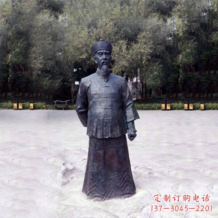 宁夏曾国藩铜像中国晚清名臣的荣耀