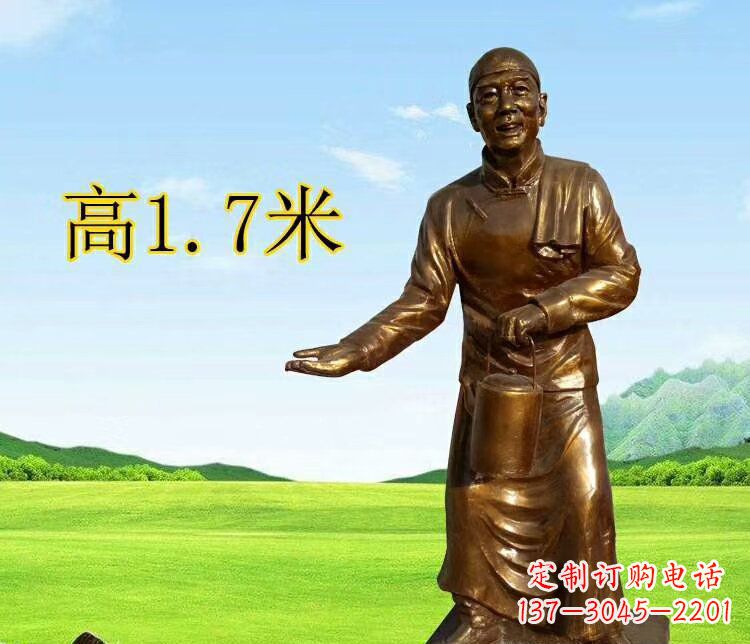 宁夏店小二雕塑传承经典艺术