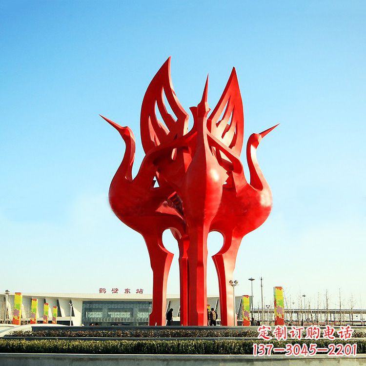 宁夏“仙鹤之歌仙鹤雕塑的精彩瞬间”