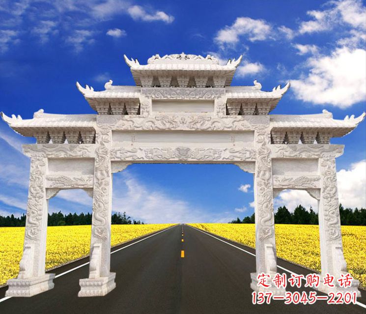 宁夏城市牌楼石雕——把文化传承到实体之中