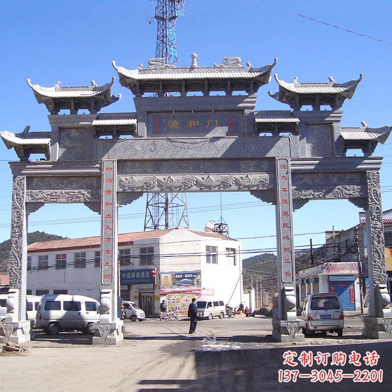 宁夏中国古代的牌楼雕塑——传承着历史文化的精髓