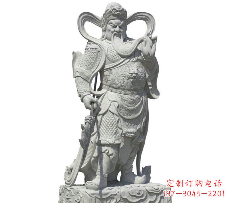 宁夏关公雕像象征着威武的英雄